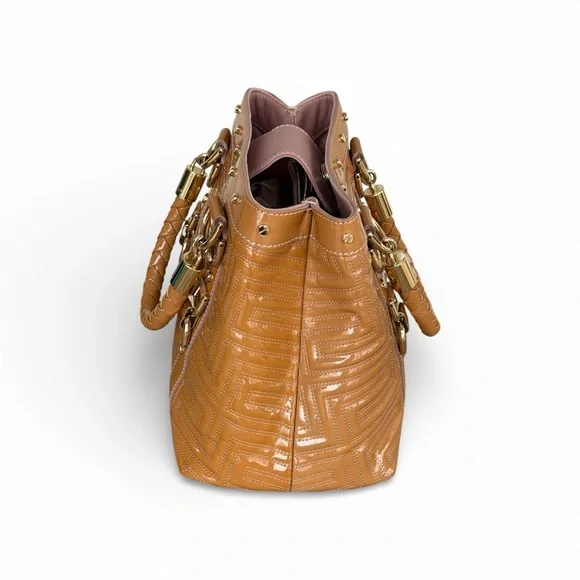 Gianni Versace Couture Patent Quilted Leather Bag - EUC - Picture 5 of 12